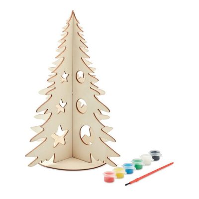 Коледна декорация от шперплат TREE AND PAINT
